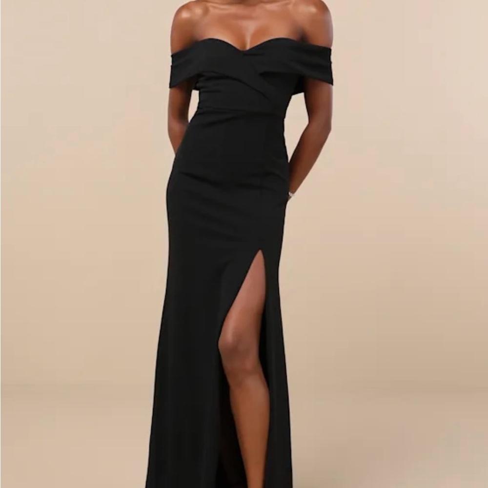 Lulu's Strapless Black Dress for Elegant Evenings